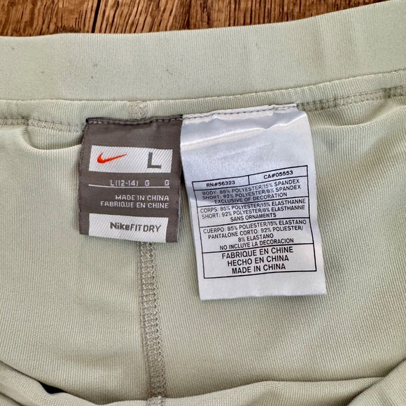 Nike Challenge Pleated Tennis Skirt Skort Green Black Women's Size L - Picture 5 of 7